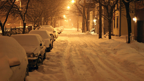 -, snow, , , , new york, night, Albany, winter, usa, ny