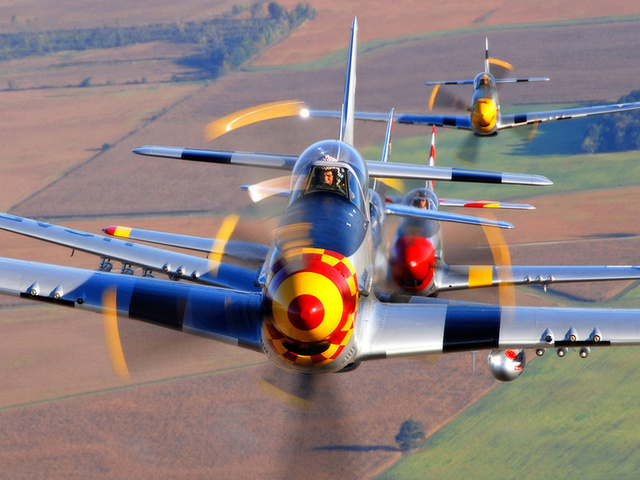 , , P-51 mustangs