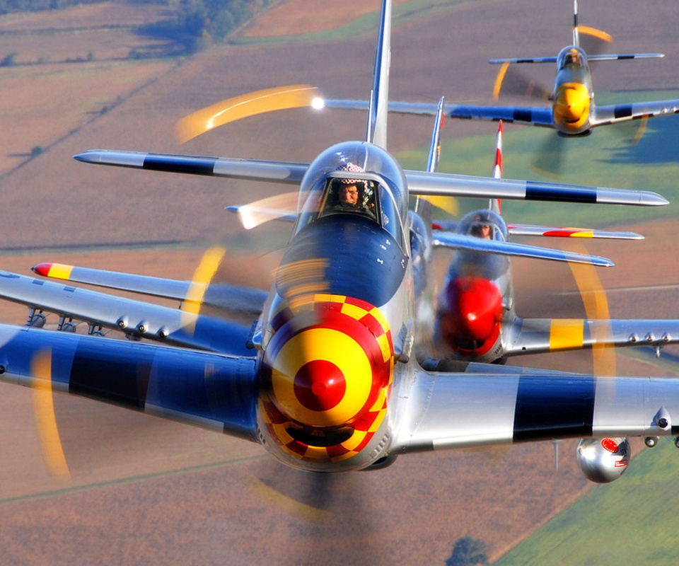 , , P-51 mustangs