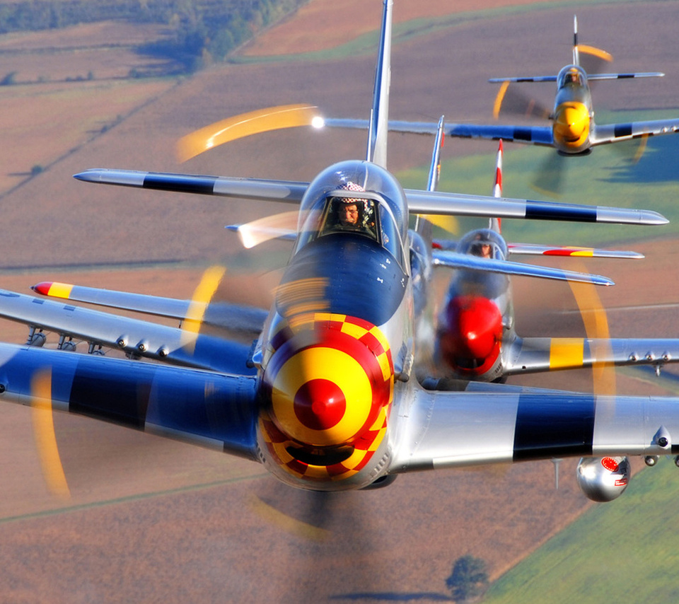 , , P-51 mustangs