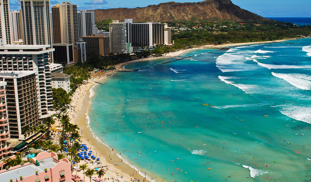 , Waikiki, , hawaii, beach, 