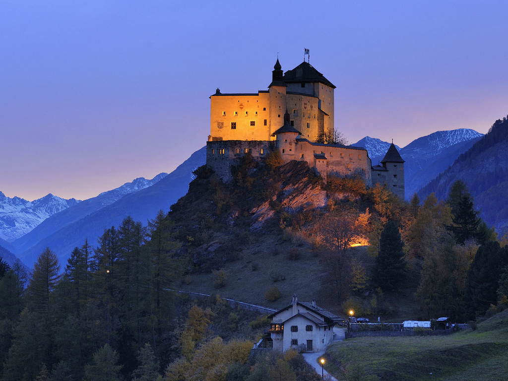 switzerland, Tarasp castle, , engadin, , 