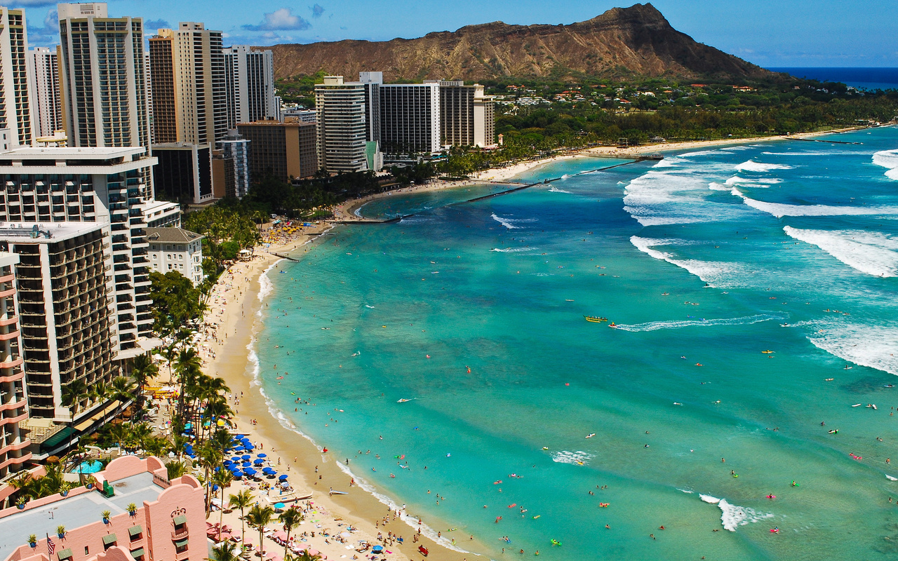 , Waikiki, , hawaii, beach, 