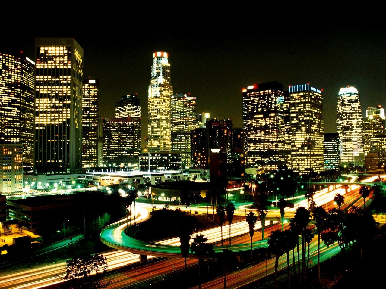 la, usa, Los angeles, night, -, , 