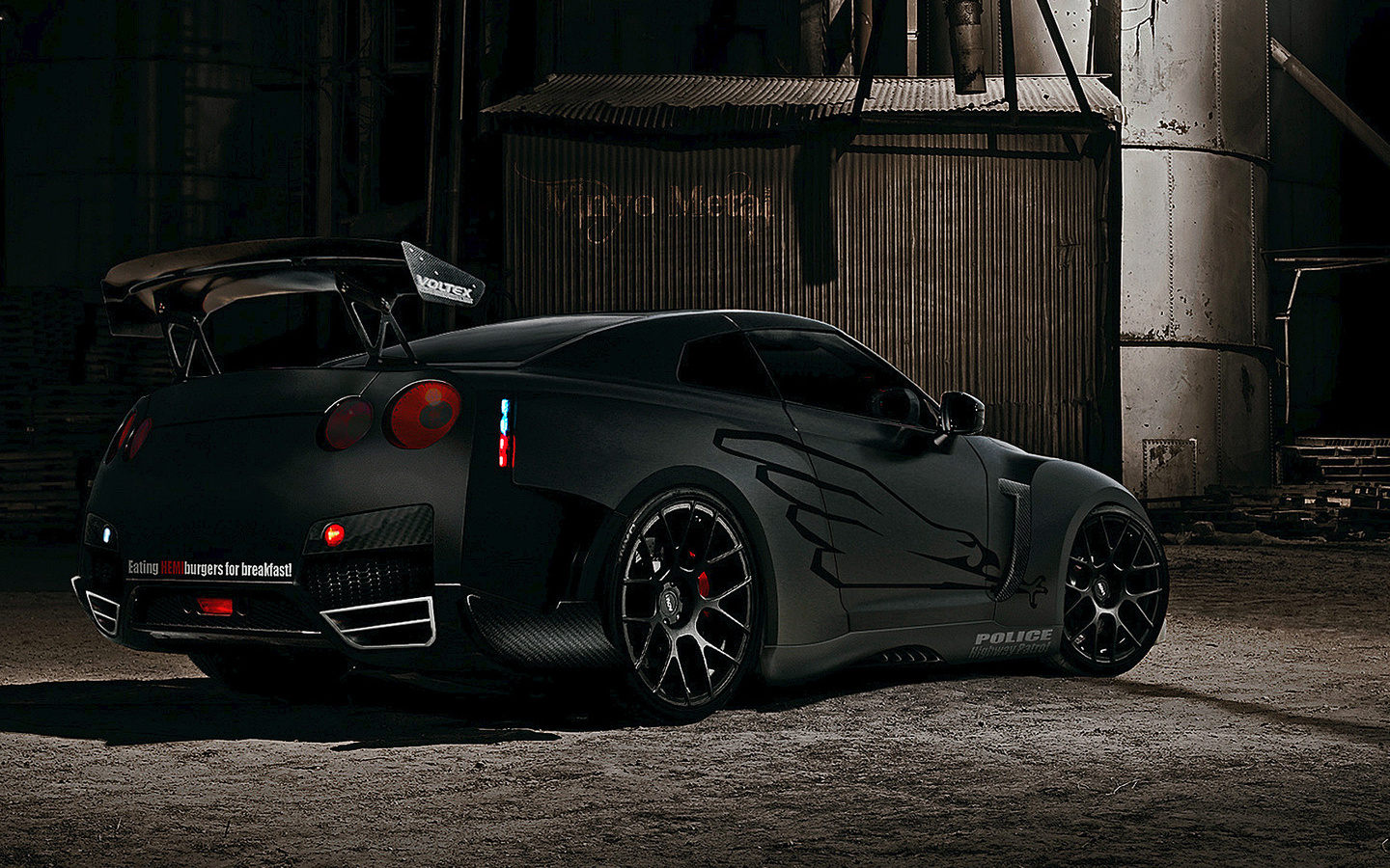 wallpaper, black, Gtr nissan