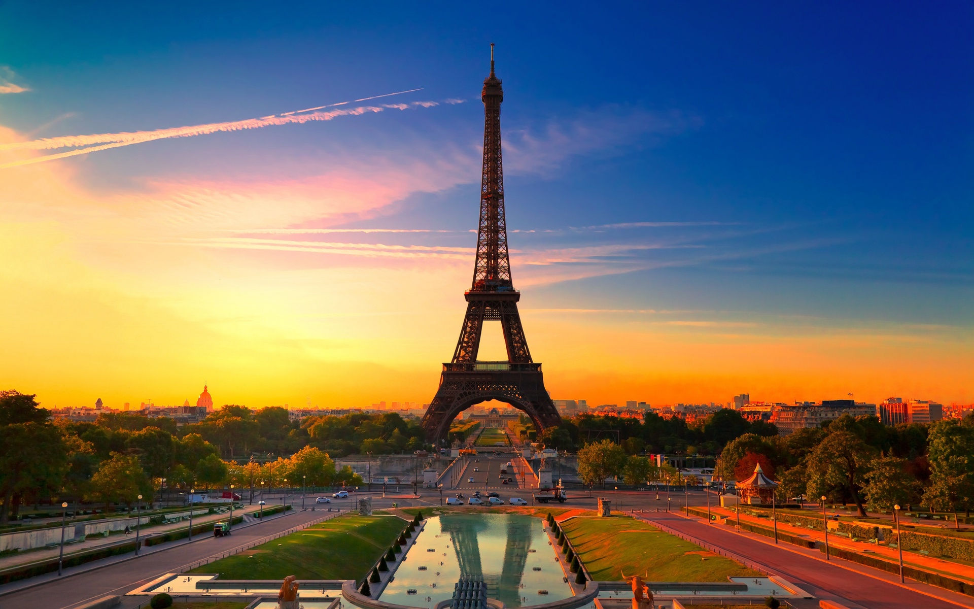  , , beautiful france, , , Paris sunset