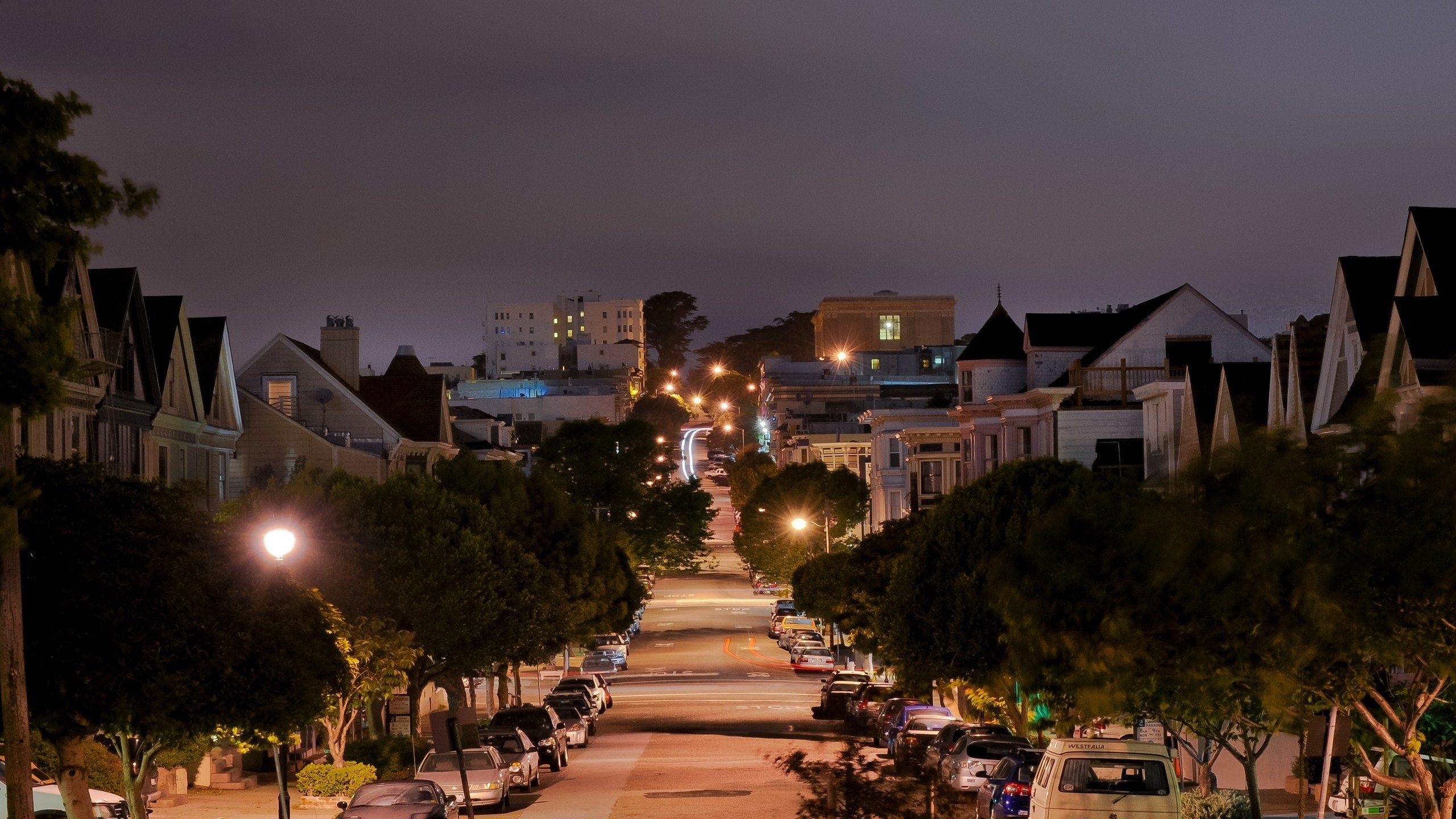 street, san francisco, california, , Pierce street, , night