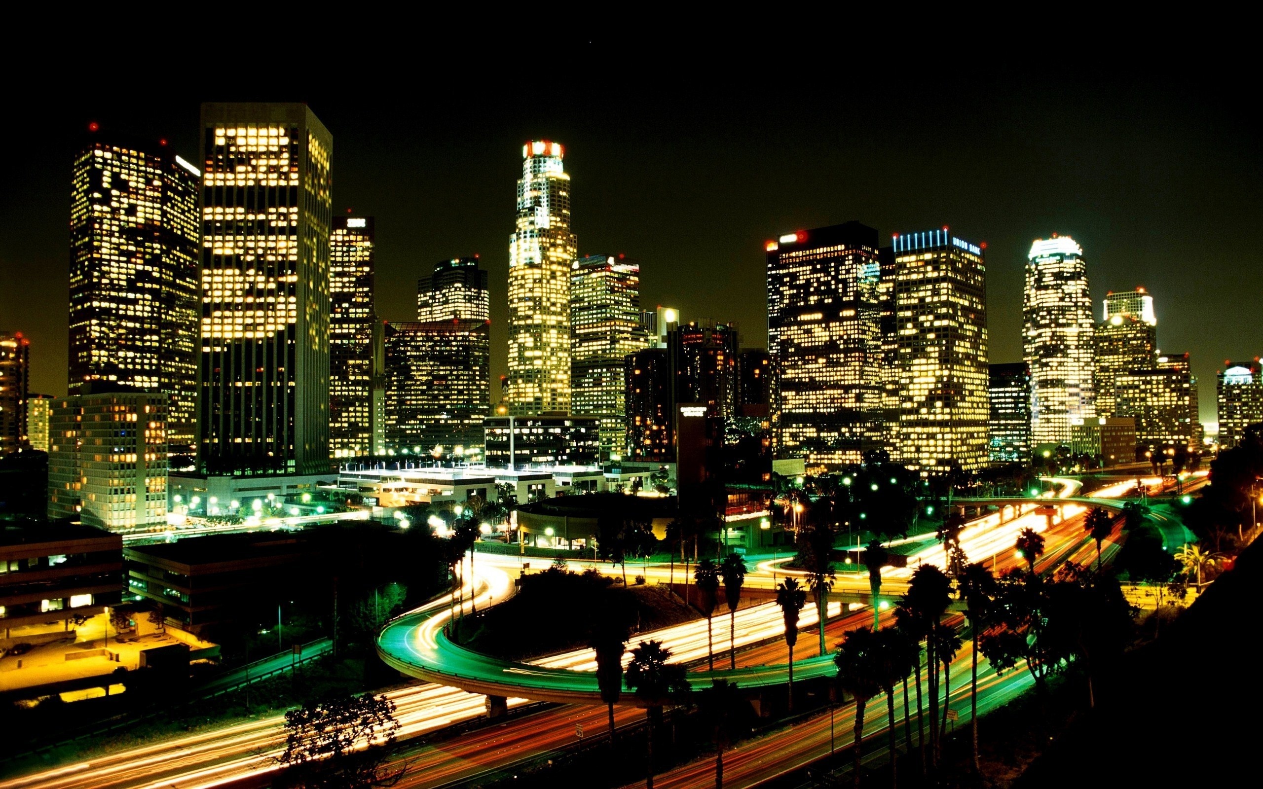 la, usa, Los angeles, night, -, , 