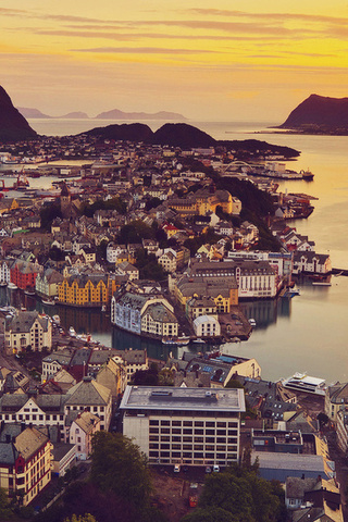 over alesund, view, norway, mre og romsdal, Elevated, , sunnmre, , 