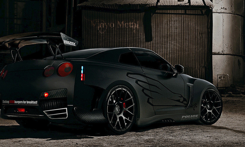 wallpaper, black, Gtr nissan