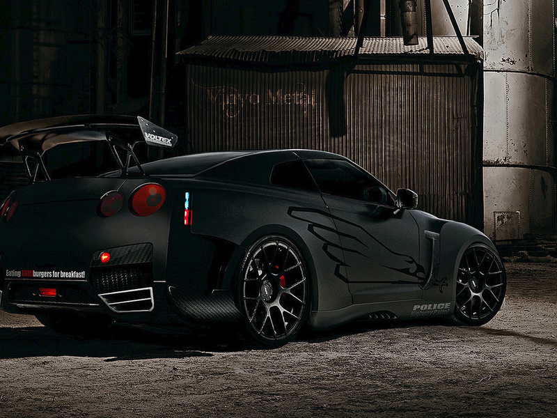 wallpaper, black, Gtr nissan