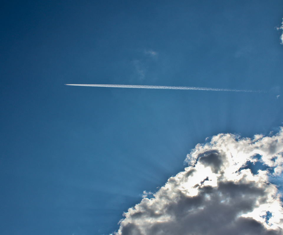 , , , , sky, blue, , , clouds, airplane