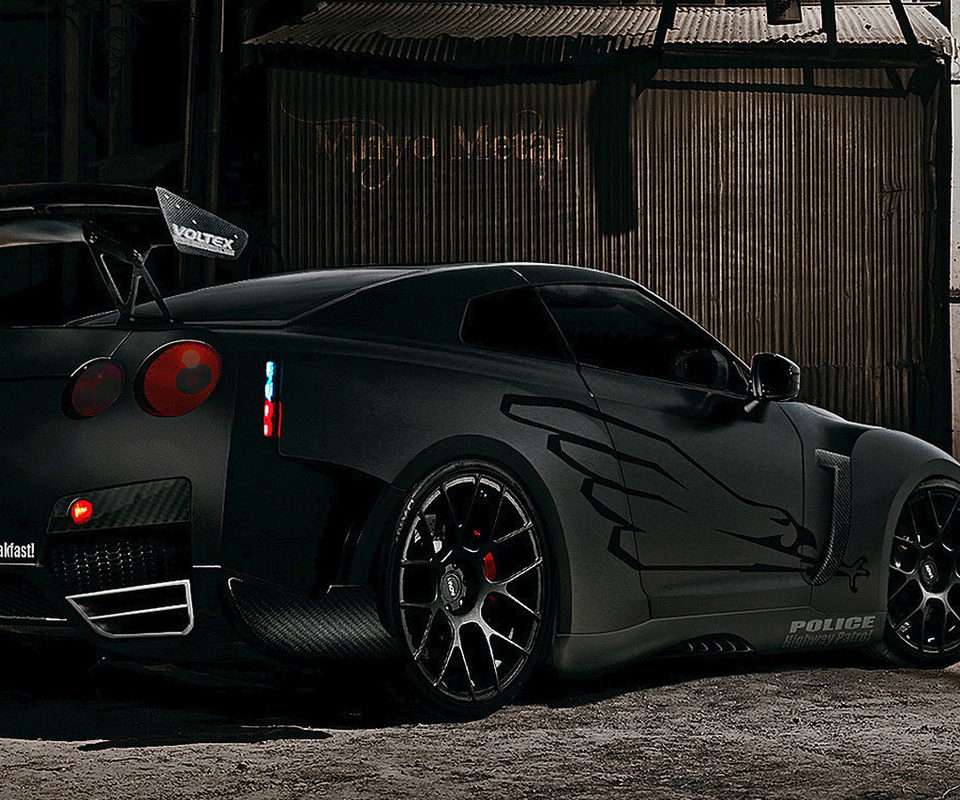 wallpaper, black, Gtr nissan