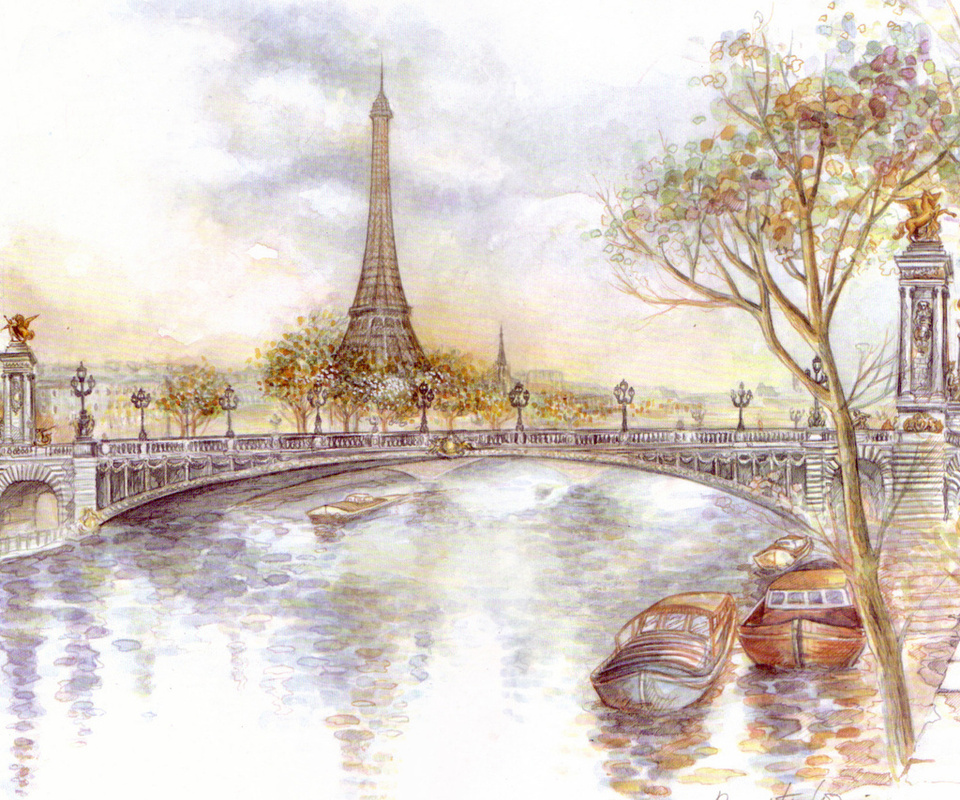  , tour eiffel, bridge of alexander iii, Paris, 