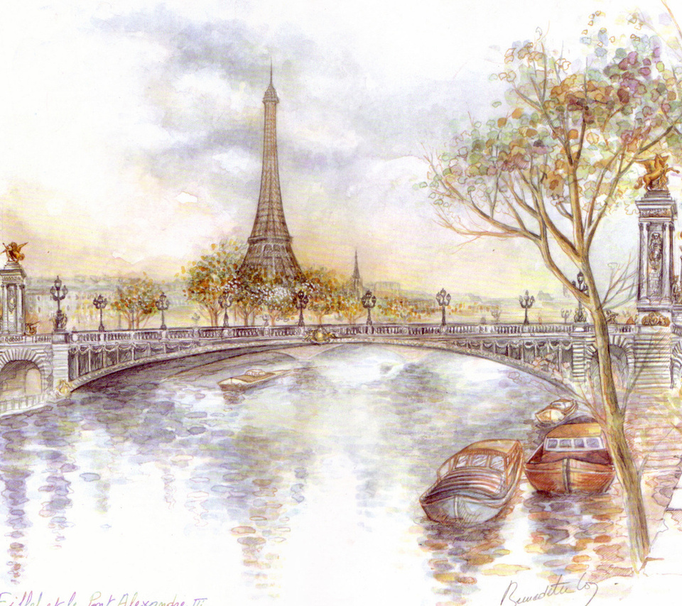  , tour eiffel, bridge of alexander iii, Paris, 