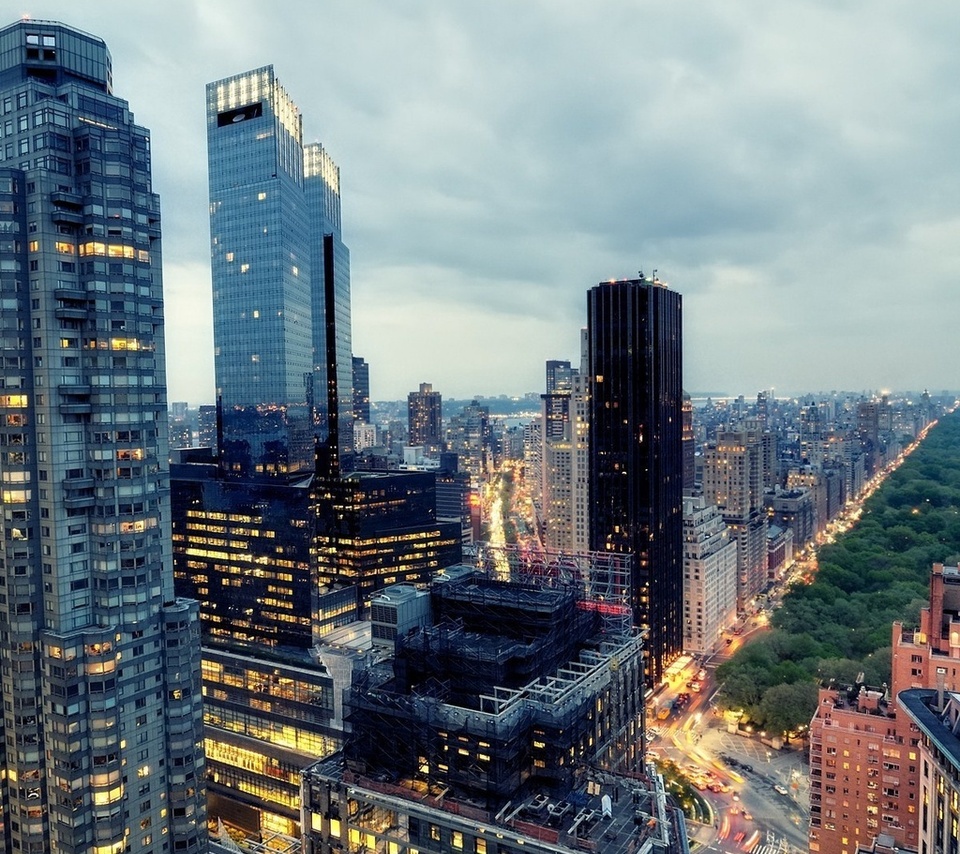 -, new york city, usa, nyc, twilight, West midtown