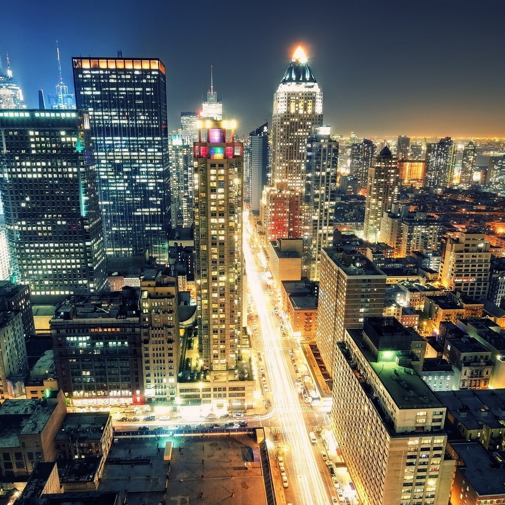 Times square, 8th avenue, usa, manhattan, new york city, night, nyc, -, 