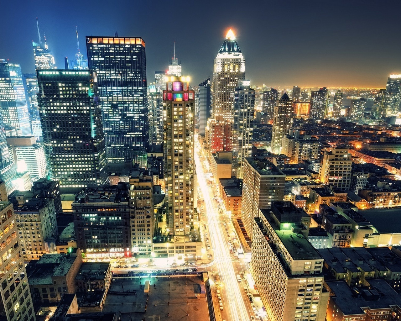 Times square, 8th avenue, usa, manhattan, new york city, night, nyc, -, 