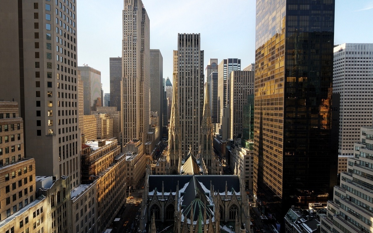 , Midtown manhattan, new york city, -, morning, nyc