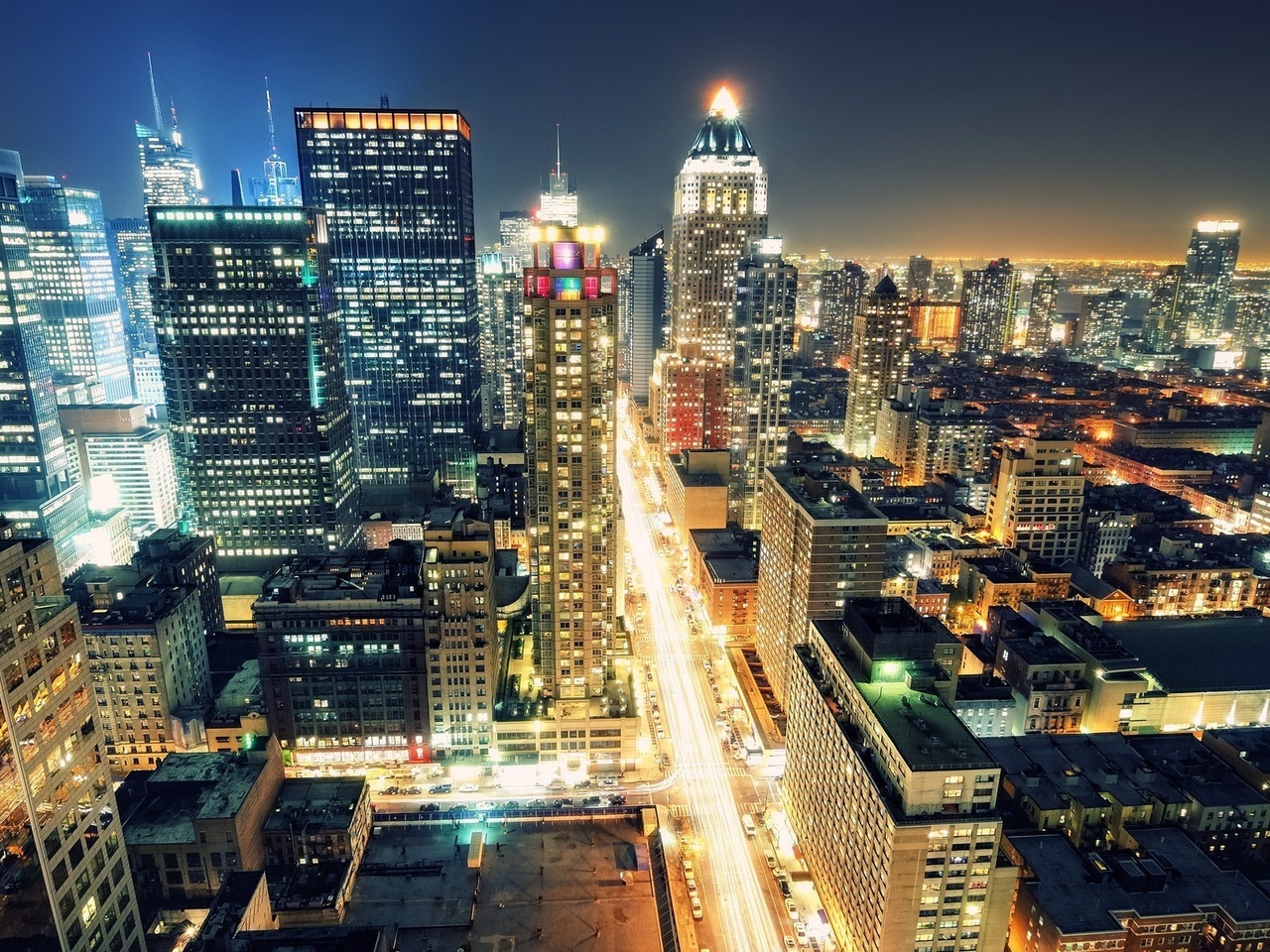 Times square, 8th avenue, usa, manhattan, new york city, night, nyc, -, 