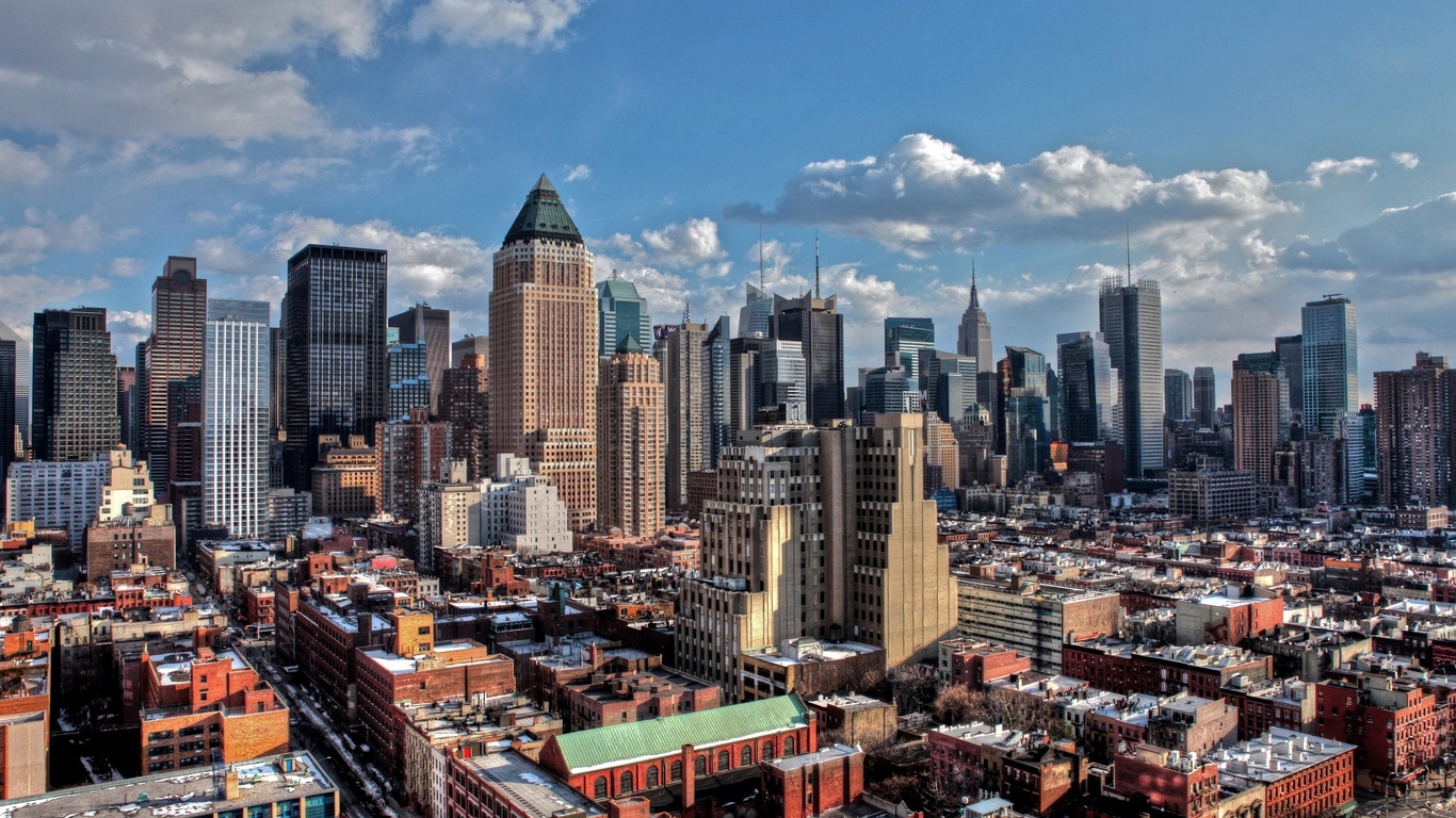 manhattan, New york, winter, nyc, usa, -