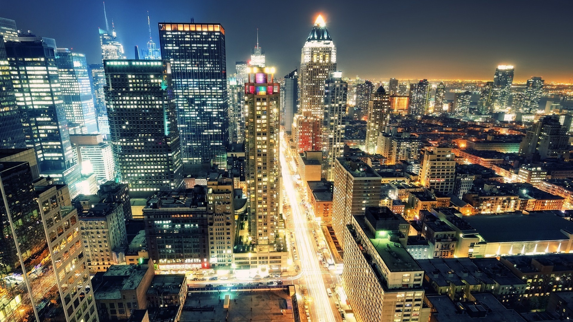 Times square, 8th avenue, usa, manhattan, new york city, night, nyc, -, 