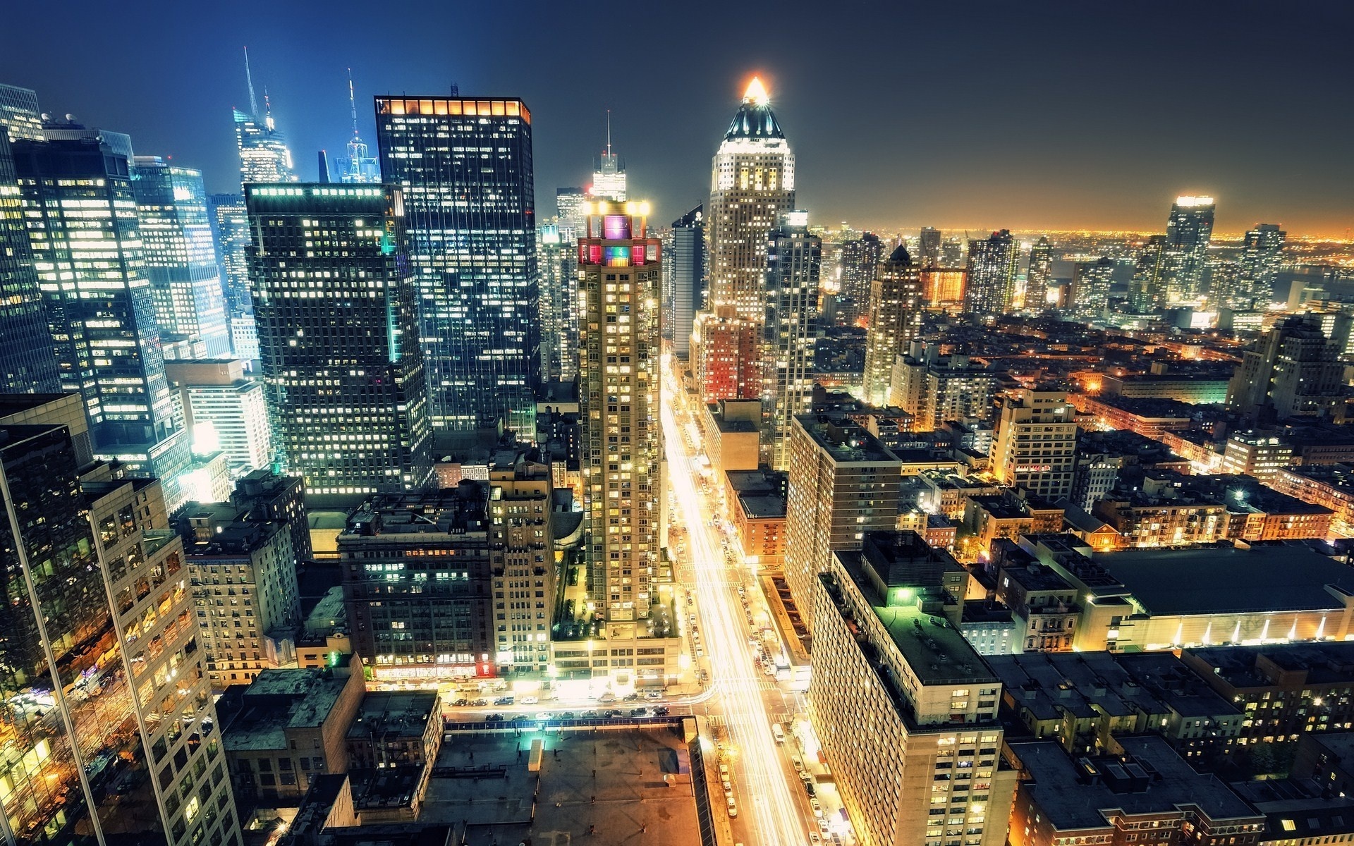 Times square, 8th avenue, usa, manhattan, new york city, night, nyc, -, 