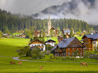 austria, , , Gosau village, , 