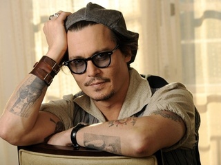 , glasses, actor, Johnny depp, ,  