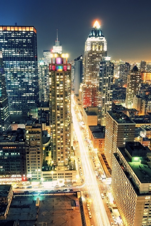 Times square, 8th avenue, usa, manhattan, new york city, night, nyc, -, 