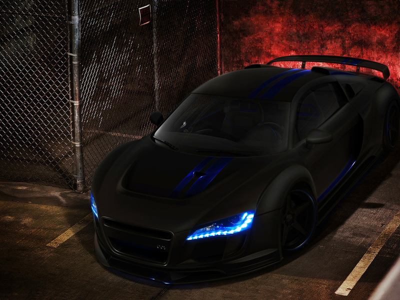 r8, Audi, , , black