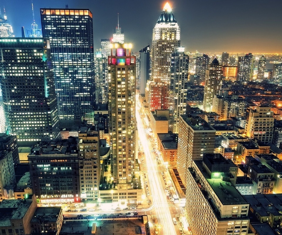 Times square, 8th avenue, usa, manhattan, new york city, night, nyc, -, 