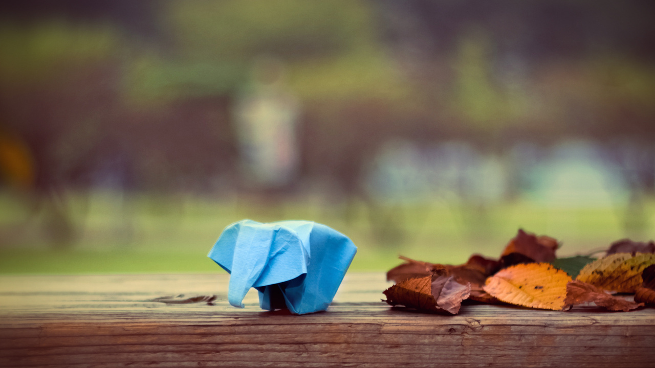 , , origami, , , elephant, paper, leaves, 