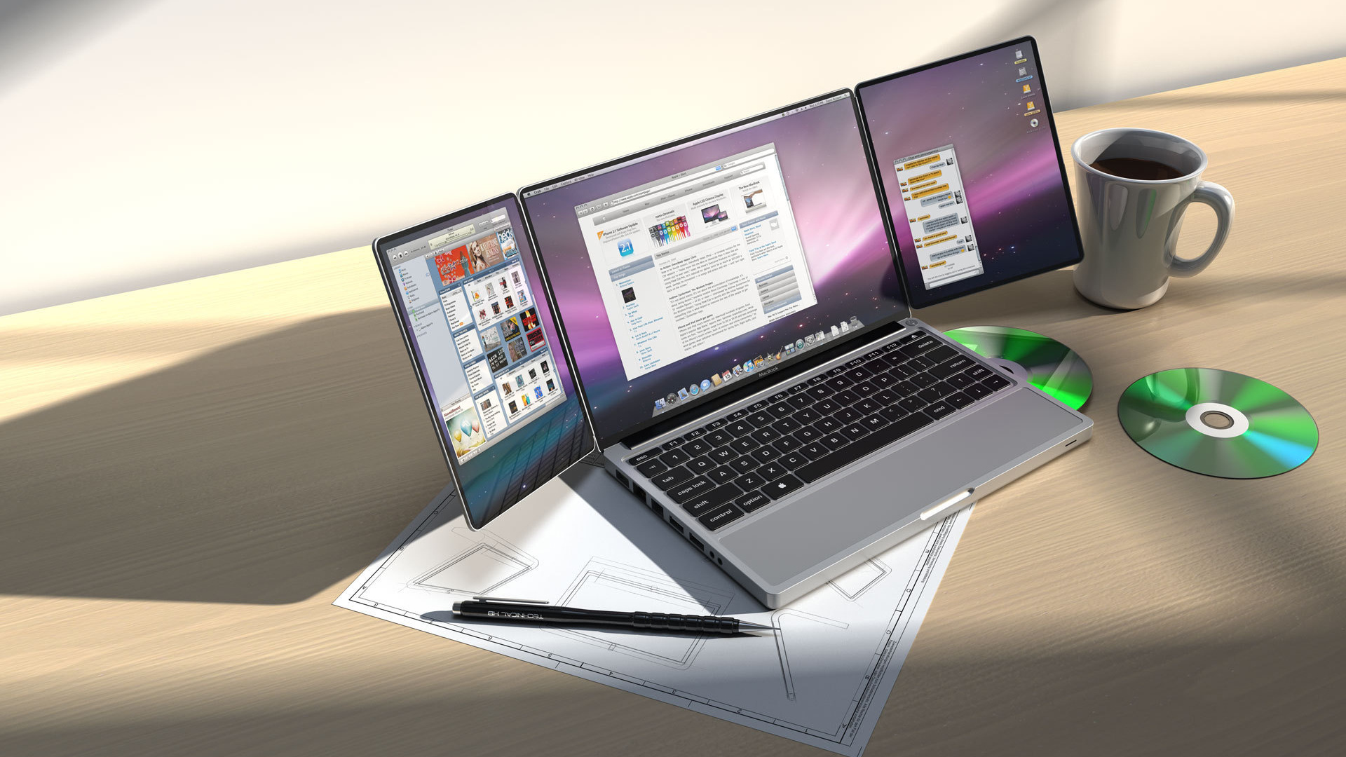 concept, , , tribook, , , apple