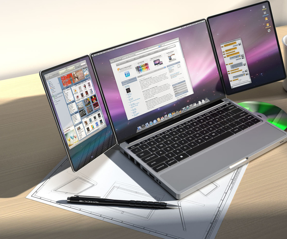 concept, , , tribook, , , apple