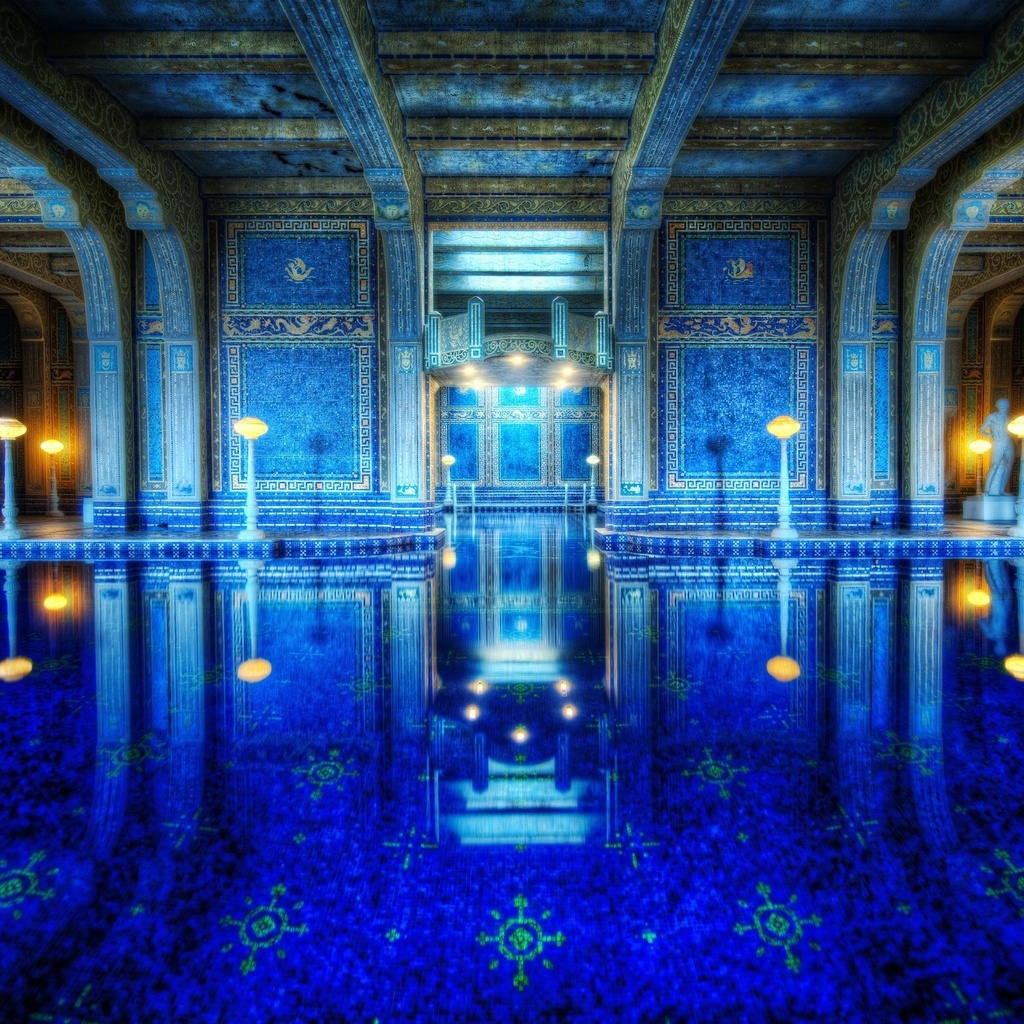 roman pool,  , Hearst castle, california