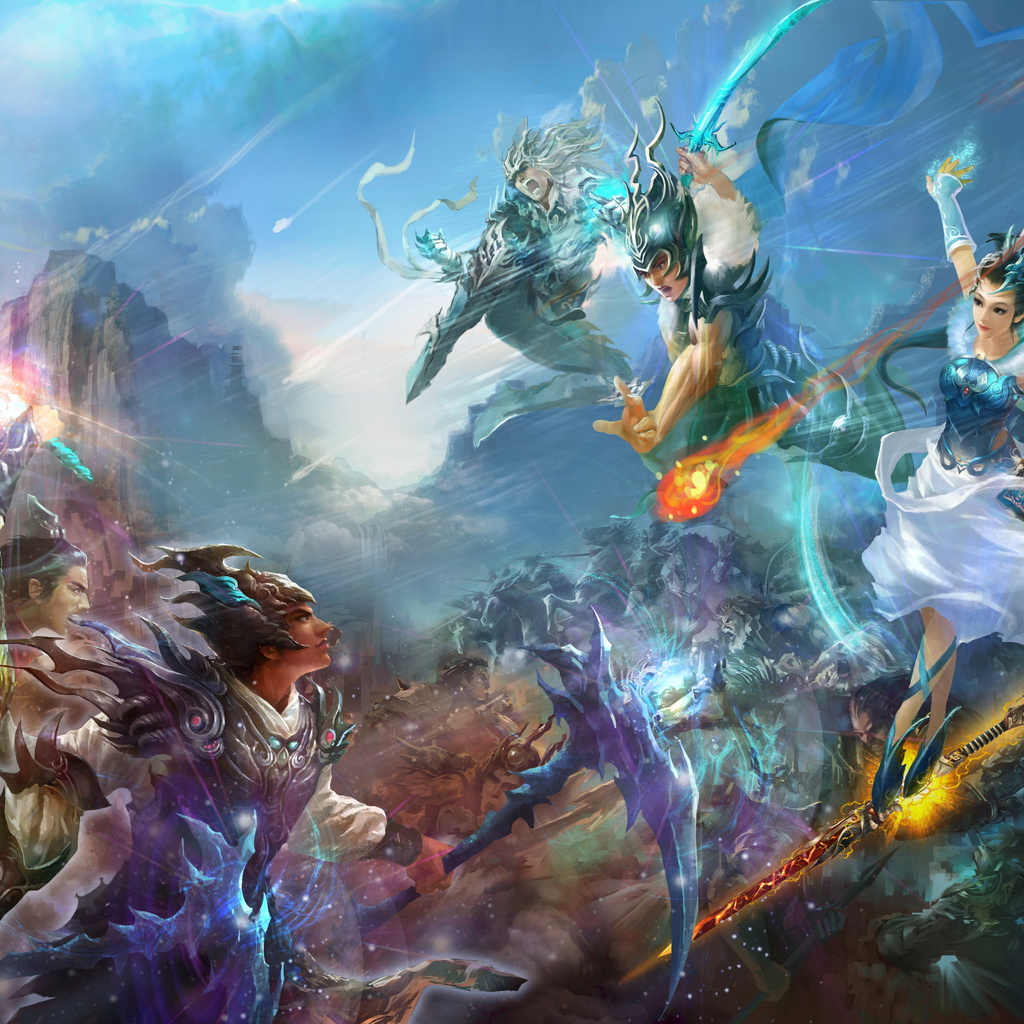 , fantasy, game wallpapers, perfect world, warriors, china, battle, mmorpg, Jade dynasty