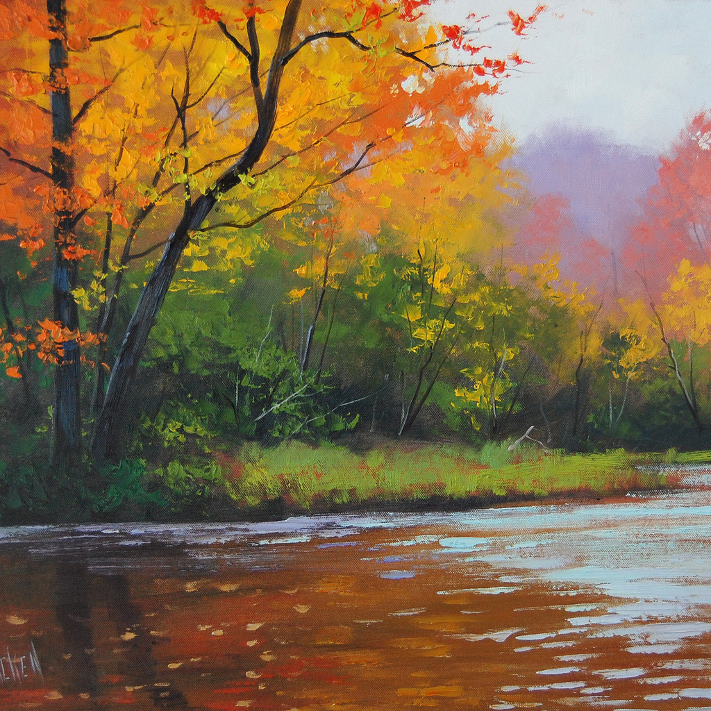 autumn stream, artsaus, , 