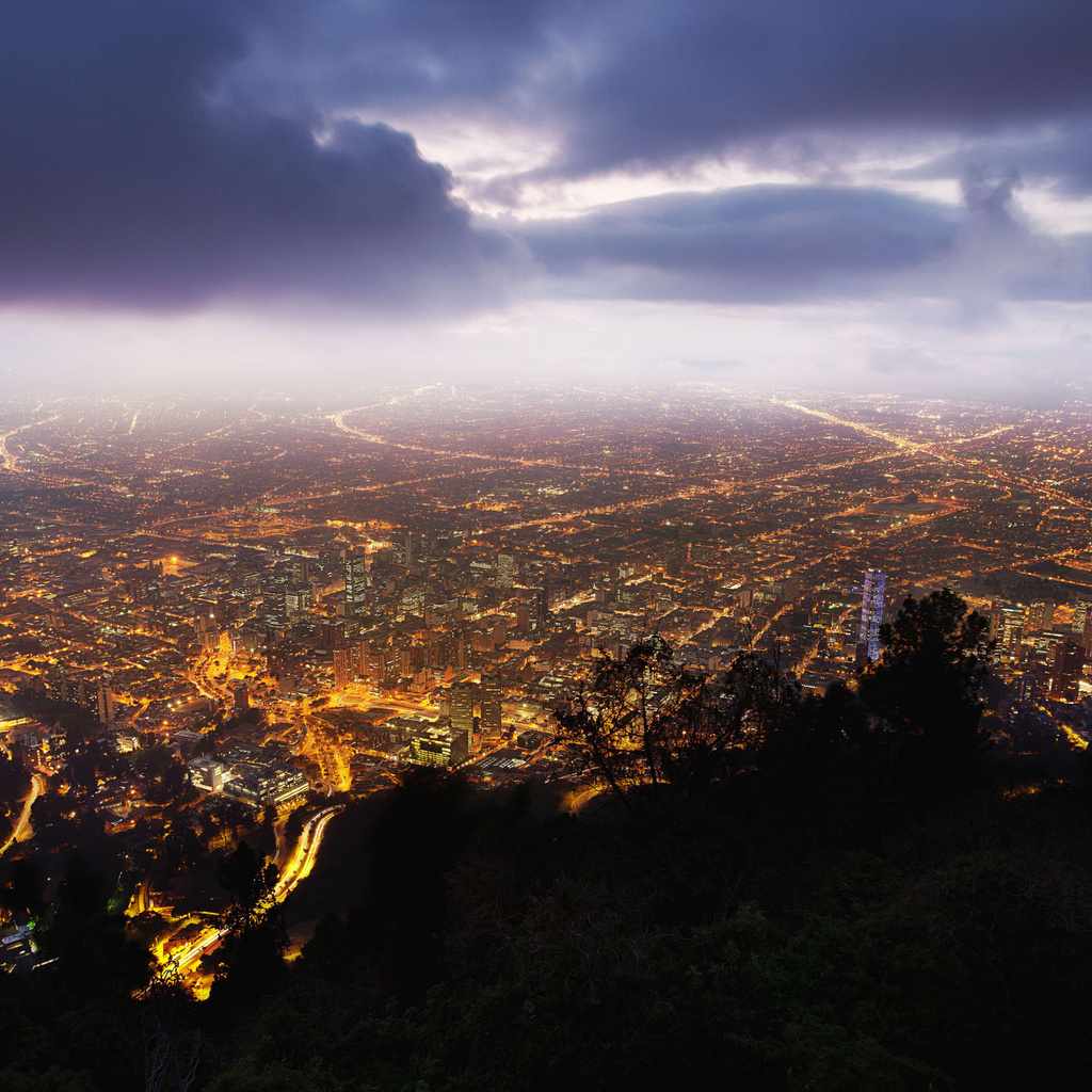 , , bogota, night, Colombia, , monserrate