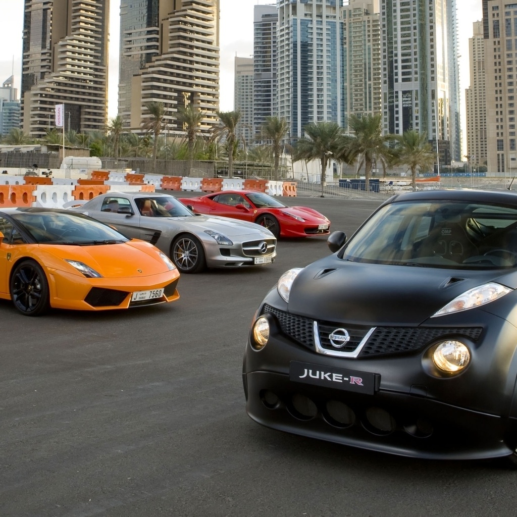 ferrari, nissan, gallardo, 458, lamborghini, juke r, italia, and