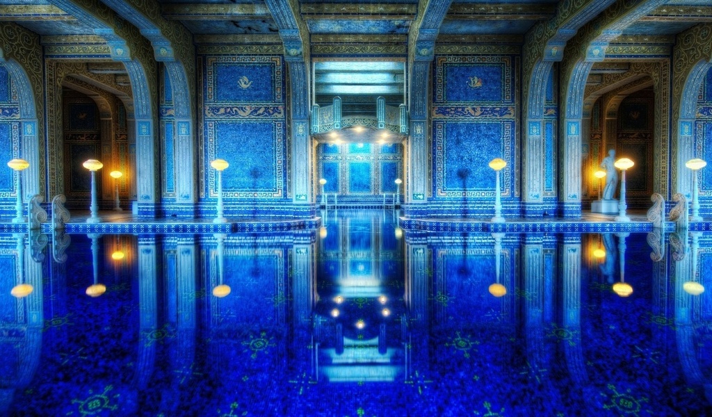 roman pool,  , Hearst castle, california