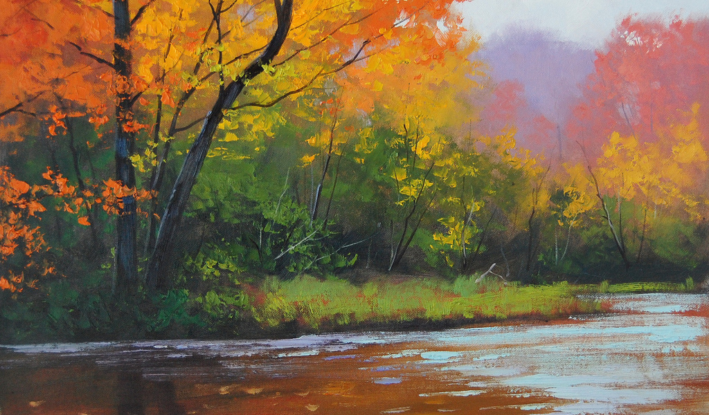 autumn stream, artsaus, , 