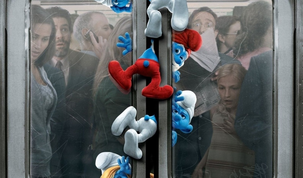 new-york, -, , , underground, station, the movie, Smurfs