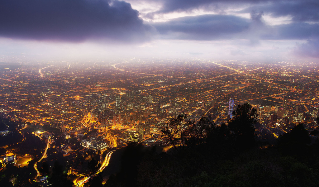 , , bogota, night, Colombia, , monserrate