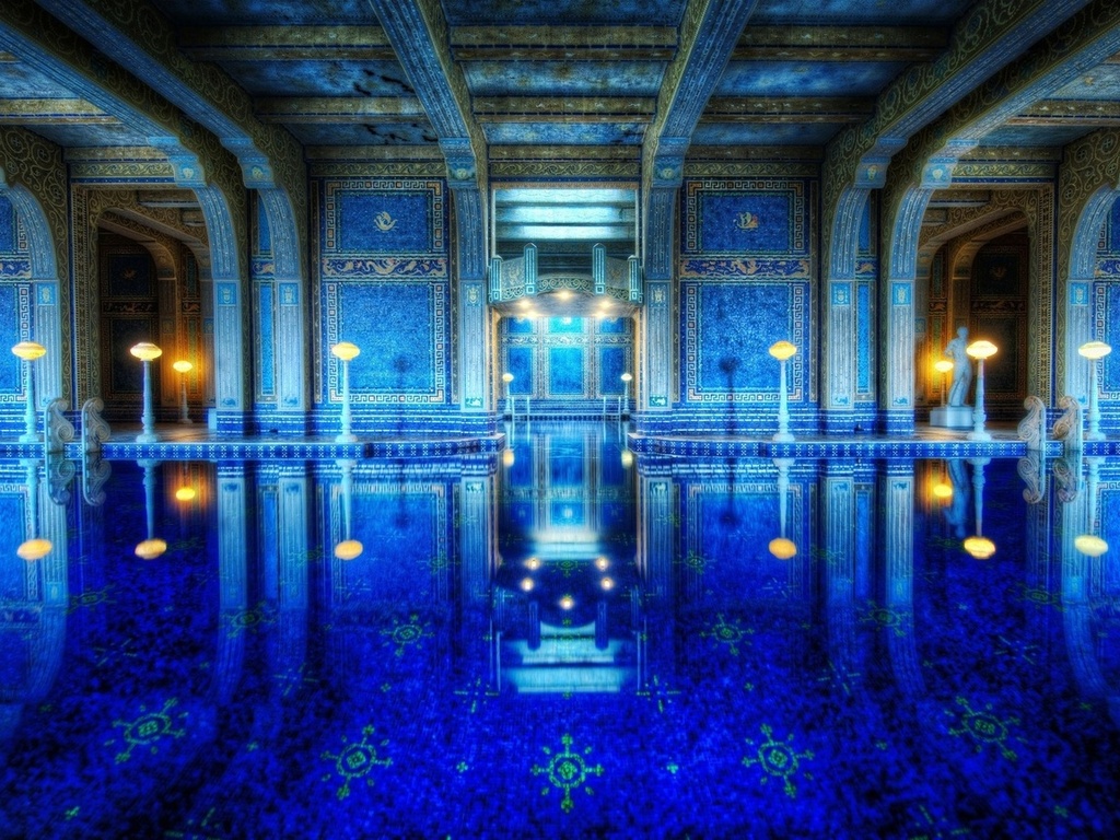 roman pool,  , Hearst castle, california