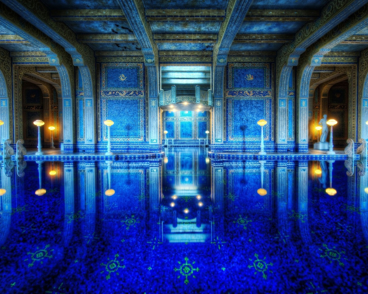 roman pool,  , Hearst castle, california