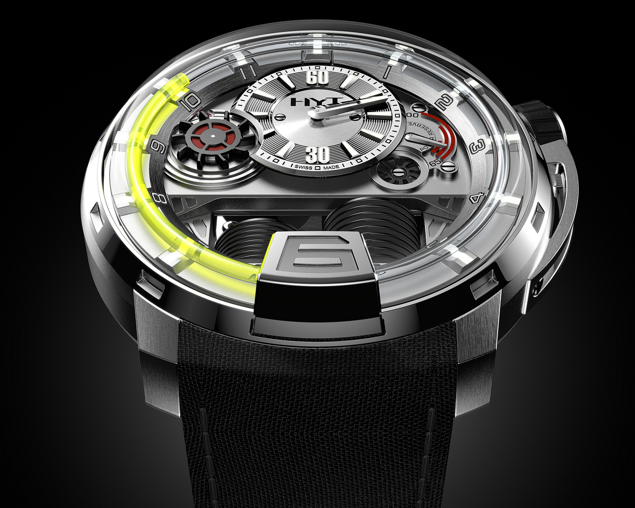 , hyt, with the h1 watch, unleashes a masterpiece, watch