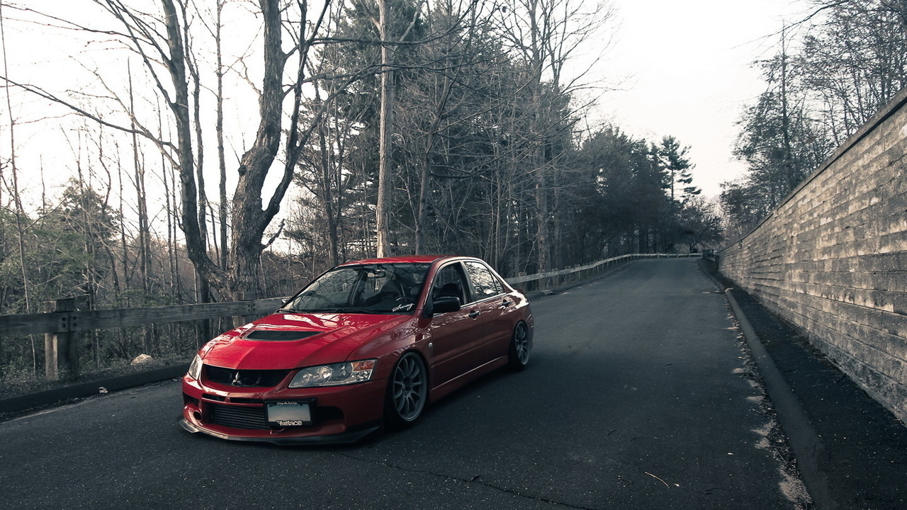 mitsubishi lancer evo, red, , 