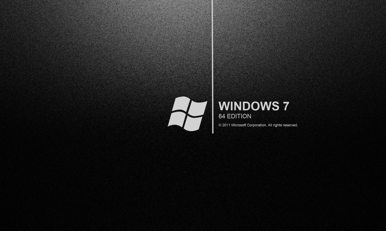 w7, windows 7, обои, черный фон