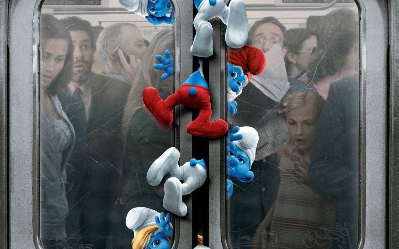 new-york, -, , , underground, station, the movie, Smurfs